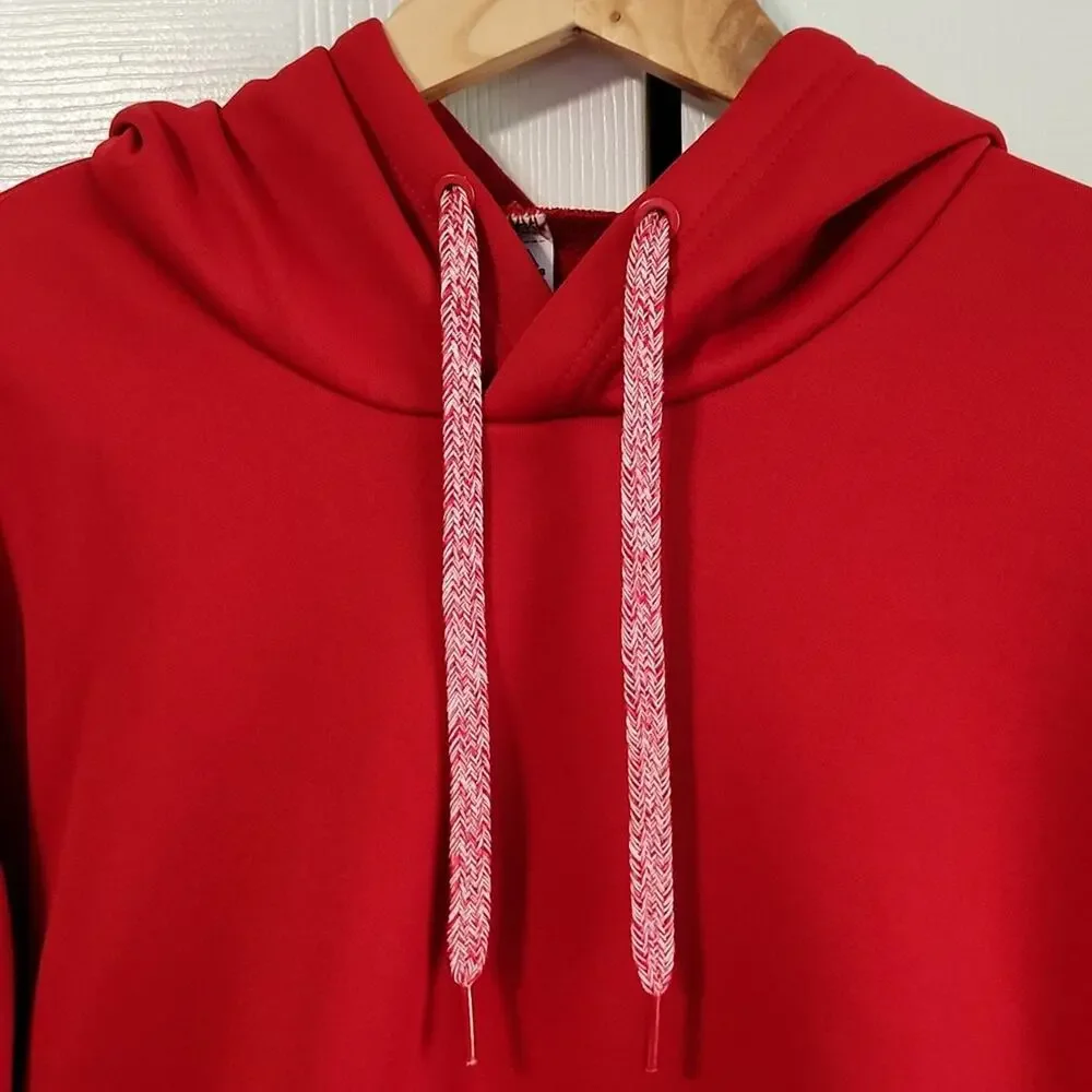 Adidas‎ Men's Tech Fleece Red & White Hoddie Size SM Athleisure Gorpcore Casual